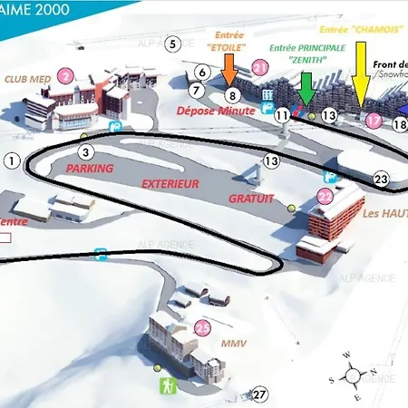 Apartamento Aime 2000 - 3 Pieces 6 Pers - Aime 2000 - Q35a2 - Plagne Aime 2000 Mae-6804 *