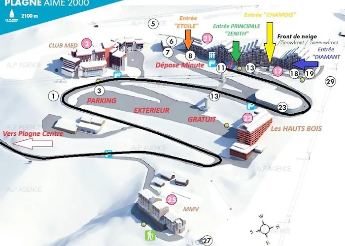 Lägenhet Aime 2000 - 3 Pieces 6 Pers - Aime 2000 - Q35a2 - Plagne Aime 2000 Mae-6804 *