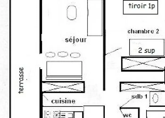 Aime 2000 - 3 Pieces 6 Pers - Aime 2000 - Q35a2 - Plagne Aime 2000 Mae-6804 * La Plagne